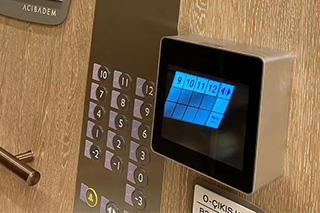 Elevator in a hospital in Turkey installs holographic buttons used by ASKA3D